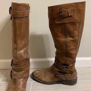 ENZO ANGIOLINI BROWN RIDING BOOTS
